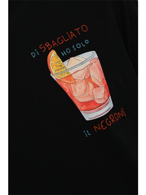 T-shirt con stampa e ricamo Negroni Sbagliato Mc2 Saint Barth | TSHIRT MAN04973H HO SBAGLIATO 00 EMB